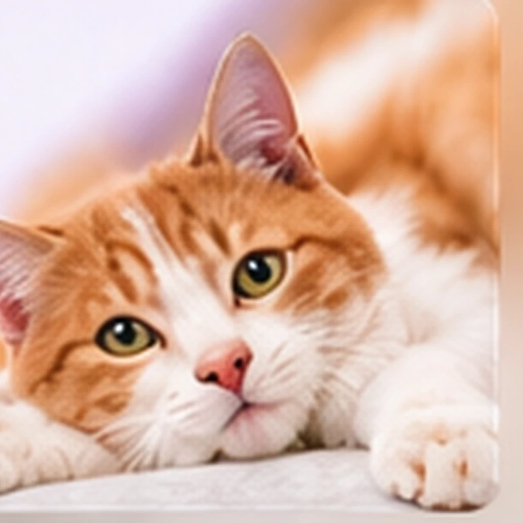 Gato representando cirurgias e internação veterinária